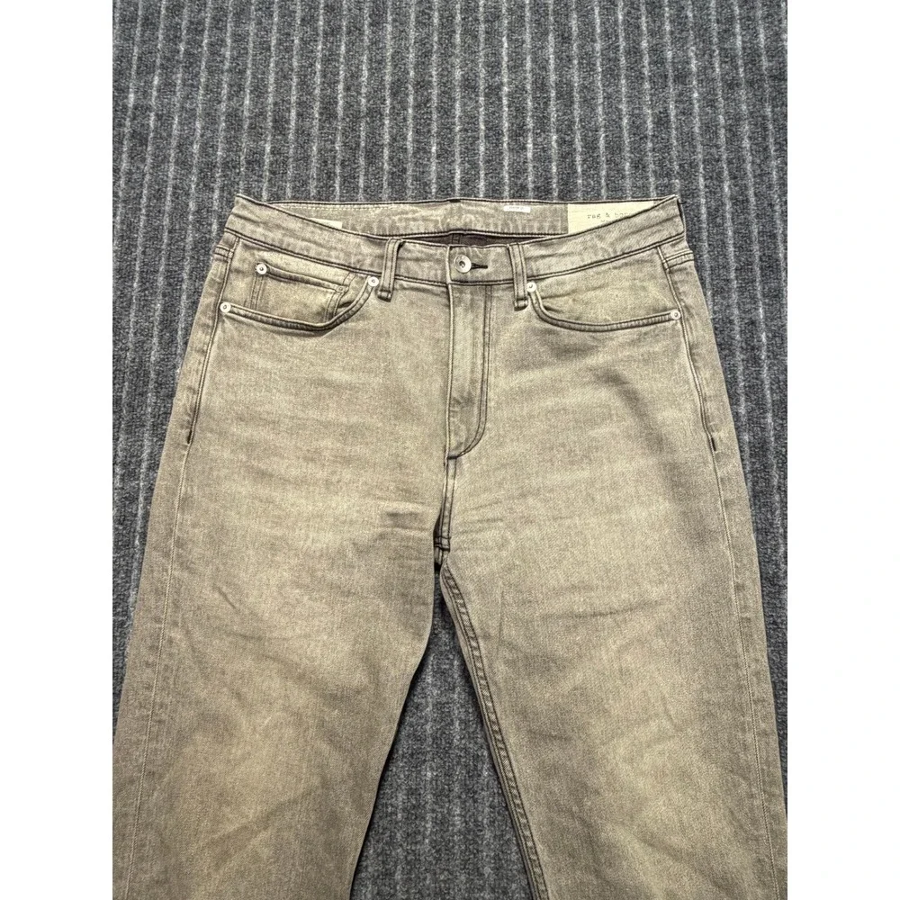 Rag & Bone Fit Slim Jeans Mens 32x34 Faded Grey Stretch Streetwear Urban Casual